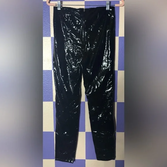 NWOT Blank NYC x Revolve Bang Patent High Rise Leggings in Shiny Black - Size 28 - Picture 2 of 6